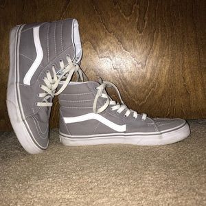 LEATHER HIGHTOP VANS!!!